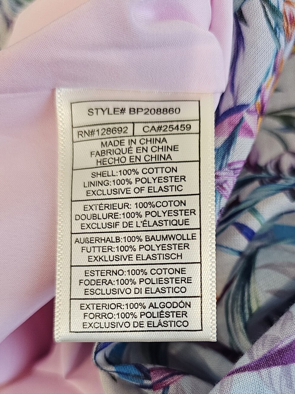 Steve Madden Lavender & Pink Floral Boho Lined Maxi Dress Thigh Slit Womens 6-8 - Picture 7 of 10
